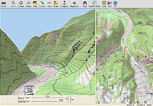 Seamless 1:24000 and 1:100000 scale USGS topographic maps